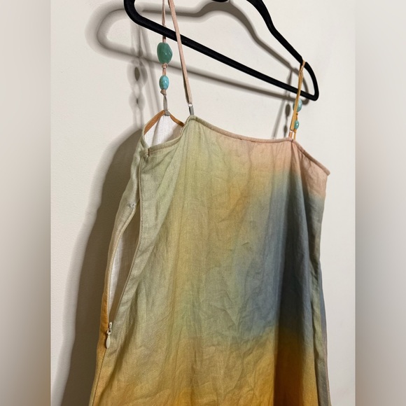 STAUD Laura Linen Dress Pastel Colors - Picture 10 of 14